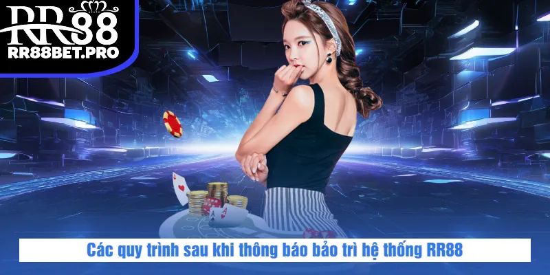 Các quy trình sau khi thông báo bảo trì hệ thống RR88