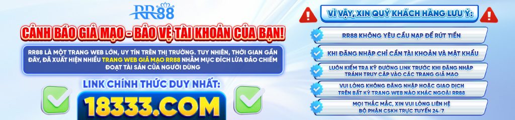 Cảnh báo giả mạo RR88